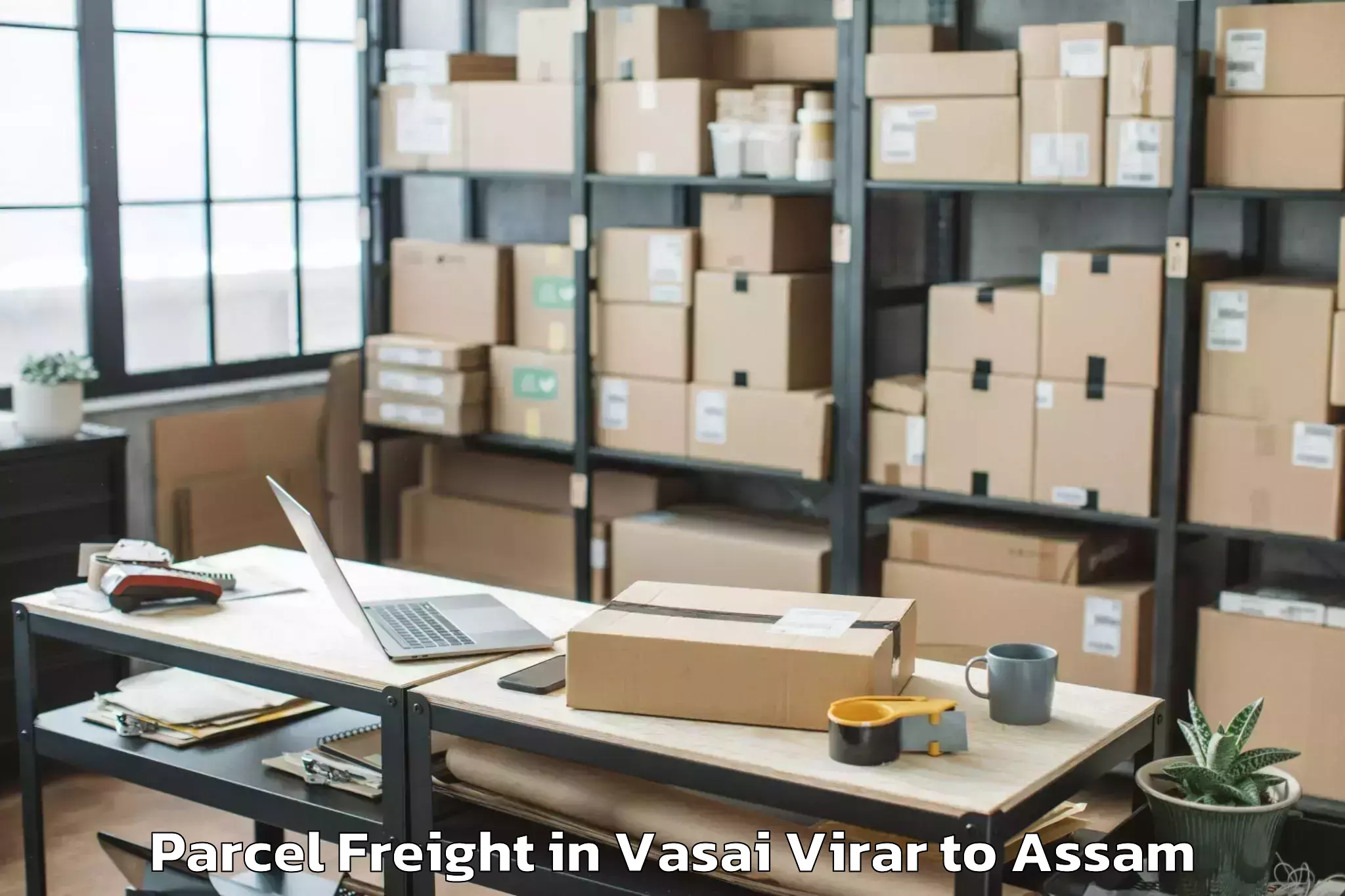 Quality Vasai Virar to Silapathar Parcel Freight